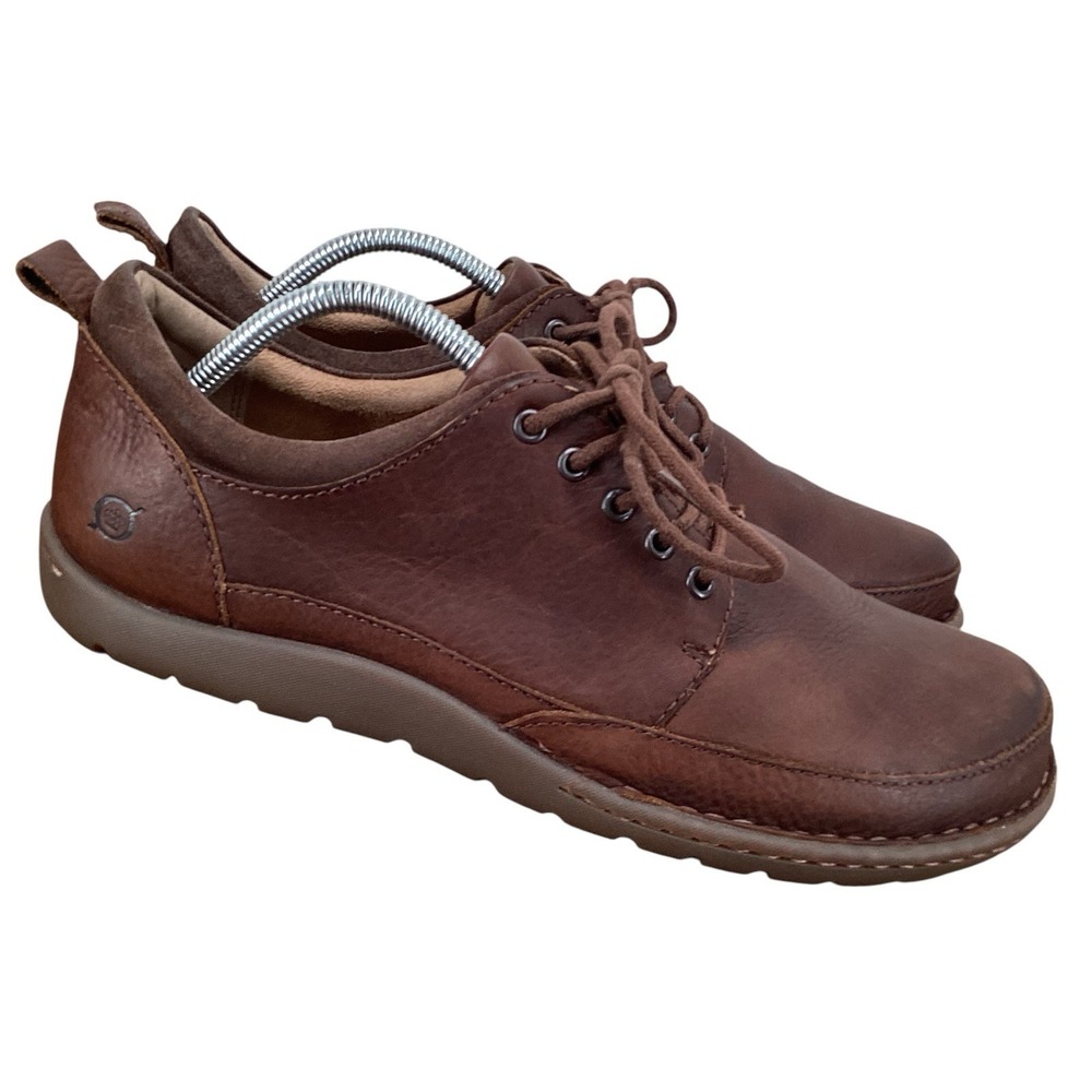 Born Nigel Tie Brown Leather Oxford Shoes Mens 9.5 M Comfort Lace Up H50506